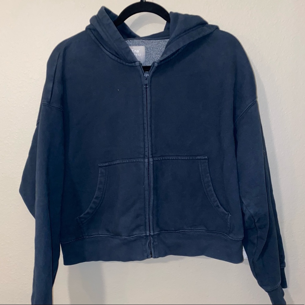 Aritzia CozyAF Boyfriend Boxy Zip Up Hoodie